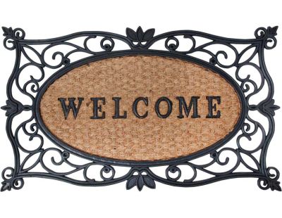 Paillasson en caoutchouc et coco Welcome