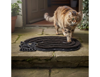 Paillasson chat fonte et coco