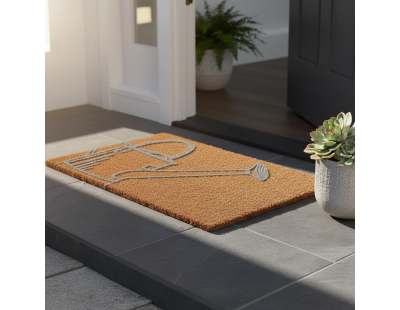 Paillasson en coco et PVC 60 x 40 cm (Arrosoir)
