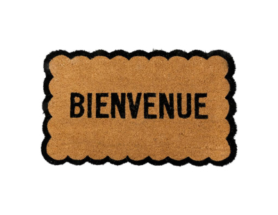 Paillasson en coco festonné (Bienvenue)