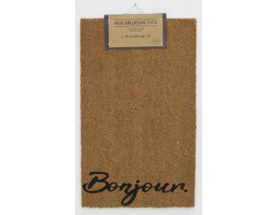 Paillasson coco intérieur extérieur 75 x 45 cm (Bonjour)