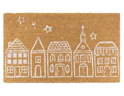 Paillasson coco intérieur extérieur 75 x 45 cm (Village de Noel)
