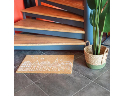 Paillasson coco intérieur extérieur 75 x 45 cm (Village de Noel)