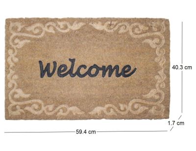 Paillasson coco relief Welcome