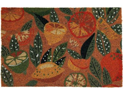 Paillasson en fibres de coco Agrumes 60 x 40 cm