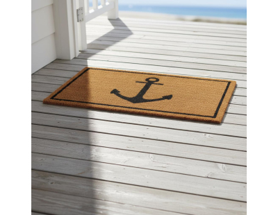Paillasson en fibres de coco 70 x 40 cm (Ancre)