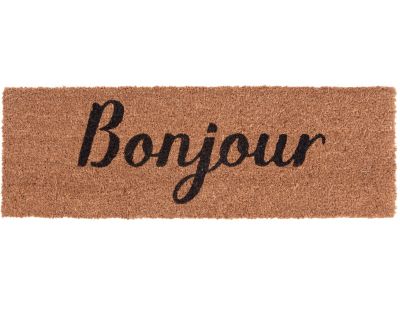 Paillasson en fibres de coco Bonjour (Noir)