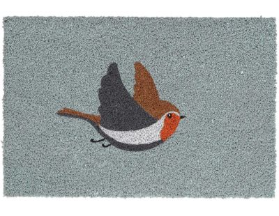 Paillasson en fibres de coco Rouge gorge (60 x 40 cm)