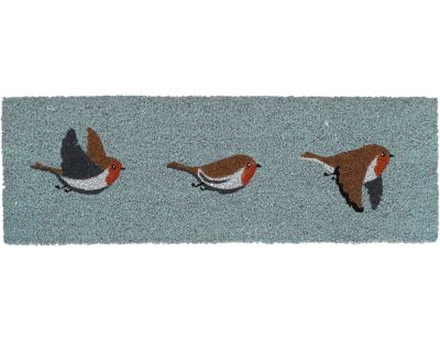 Paillasson en fibres de coco Rouge gorge (75 x 25 cm)