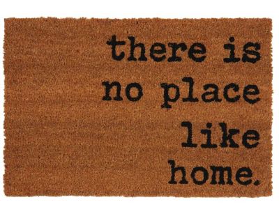 Paillasson en fibre de coco 60 x 40 cm (There is no place like home)