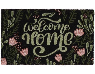 Paillasson en fibres de coco Welcome home