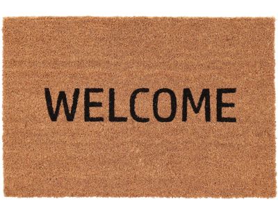 Paillasson en fibres de coco avec inscription  60 x 40 cm (Inscription Welcome)