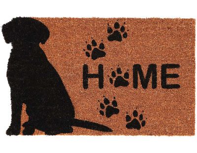 Paillasson en fibres de coco motif animal Welcome (Chien)