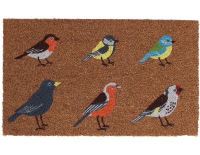 Paillasson en fibres de coco oiseaux