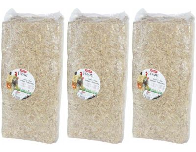 Paille naturelle pour litière 240 litres (Lot de 3)