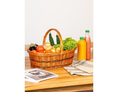 Panier Lucette en osier buff (Bas)