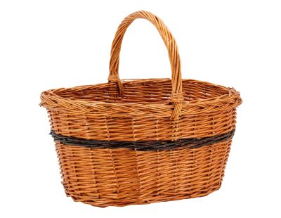Panier Lucette en osier buff (Droit)