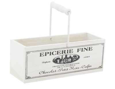 Panier en bois avec anse Epicerie fine