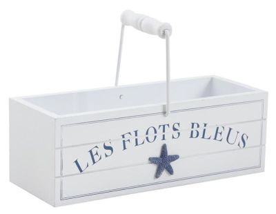 Panier en bois Les flots bleus