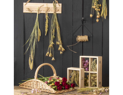 Panier en branche de saule pour fleurs et herbes