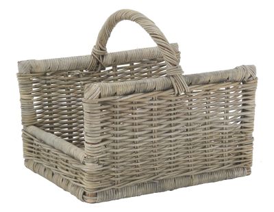 Panier porte-bûches 34 : caoutchouc recyclé ovale ø 34/40 H 60