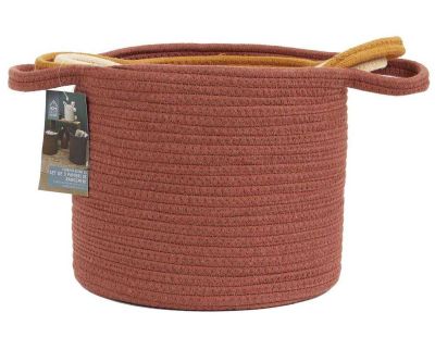 Panier en coton Nature (Lot de 3)