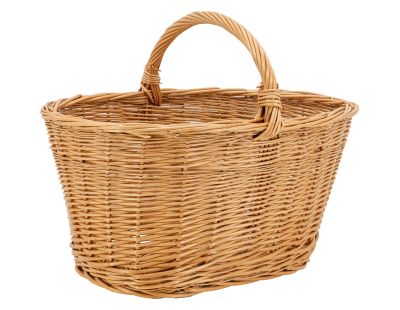 Panier crocane en osier buff