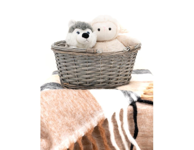 Panier en éclisse grise