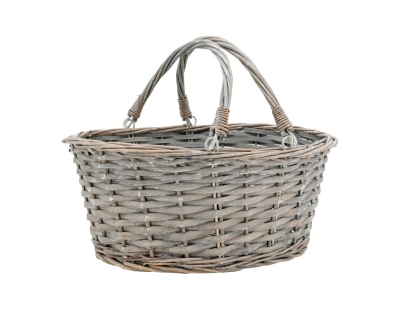 Panier en éclisse grise