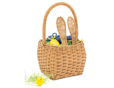 Panier lapin enfant en rotin