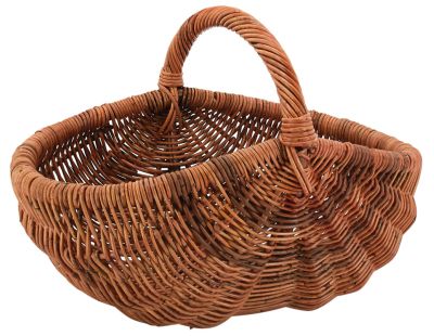 Panier de marché ovale en poelet