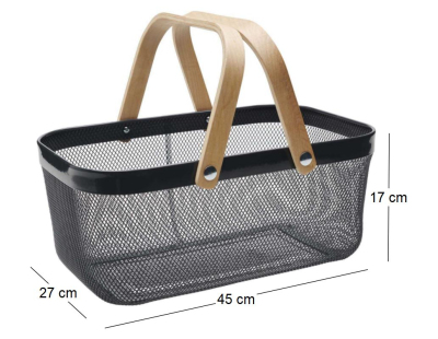Panier en métal gris anthracite Grosser (16 litres)