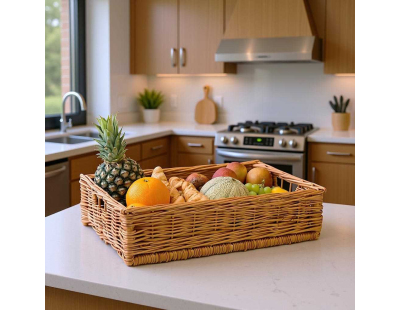 Panier ouvreuse cinéma en osier (Avec sangle ajustable posée)