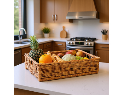 Panier ouvreuse cinéma en osier (Avec sangle ajustable posée)
