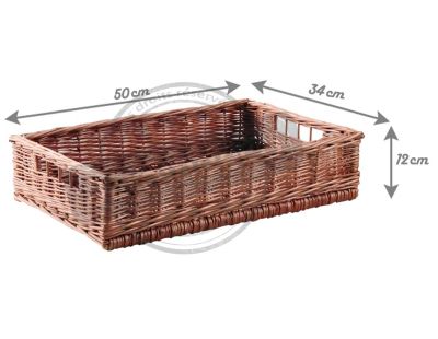 Panier ouvreuse cinéma en osier (Panier seul)