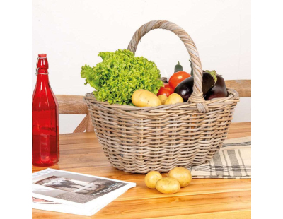 Panier en poelet gris