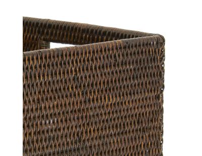 Panier de rangement en rotin antique (Longueur 28cm)