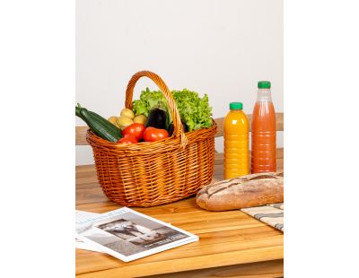 Panier rectangulaire en osier buff (Rectangulaire)