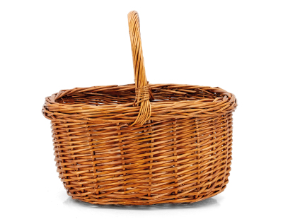 Panier rectangulaire en osier buff (Rectangulaire)