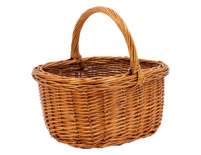 Panier rectangulaire en osier buff (Rectangulaire)