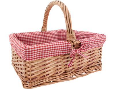 Panier rectangulaire en osier fendu 
