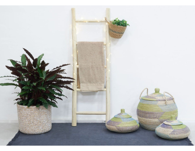 Panier rond jonc de mer (Lot de 3)