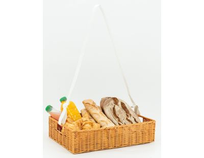 Panière en rotin synthétique avec passe-main (Longueur 50cm)