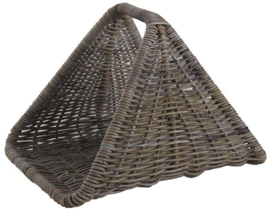 Paniers à bûches en poelet gris (Lot de 2)