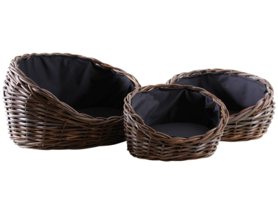 Paniers pour chien en poelet gris