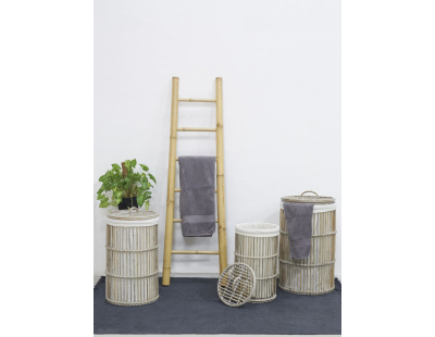 Paniers à linge en poelet gris (Lot de 3)