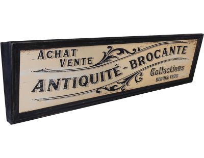 Panneau décoratif en bois Commerce 150 x 40 cm (Antiquité - Brocante)