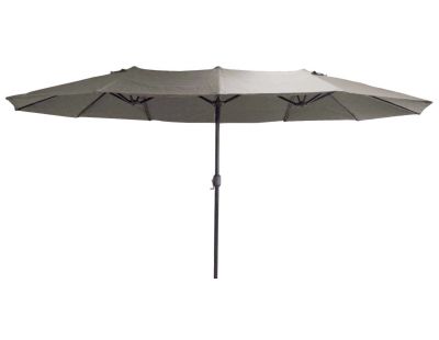 Parasol en acier 4.5x2.7 m Ovale (Taupe)