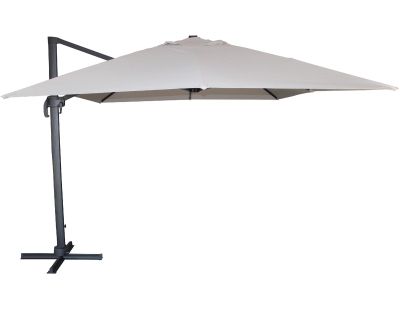 Parasol déporté en aluminium et polyester Sevilla 4 x 3 m (Anthracite)