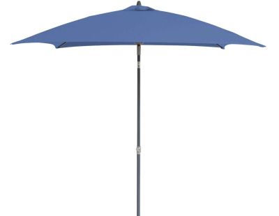 Parasol droit en fibre de verre Aly (Gris, Bleu)